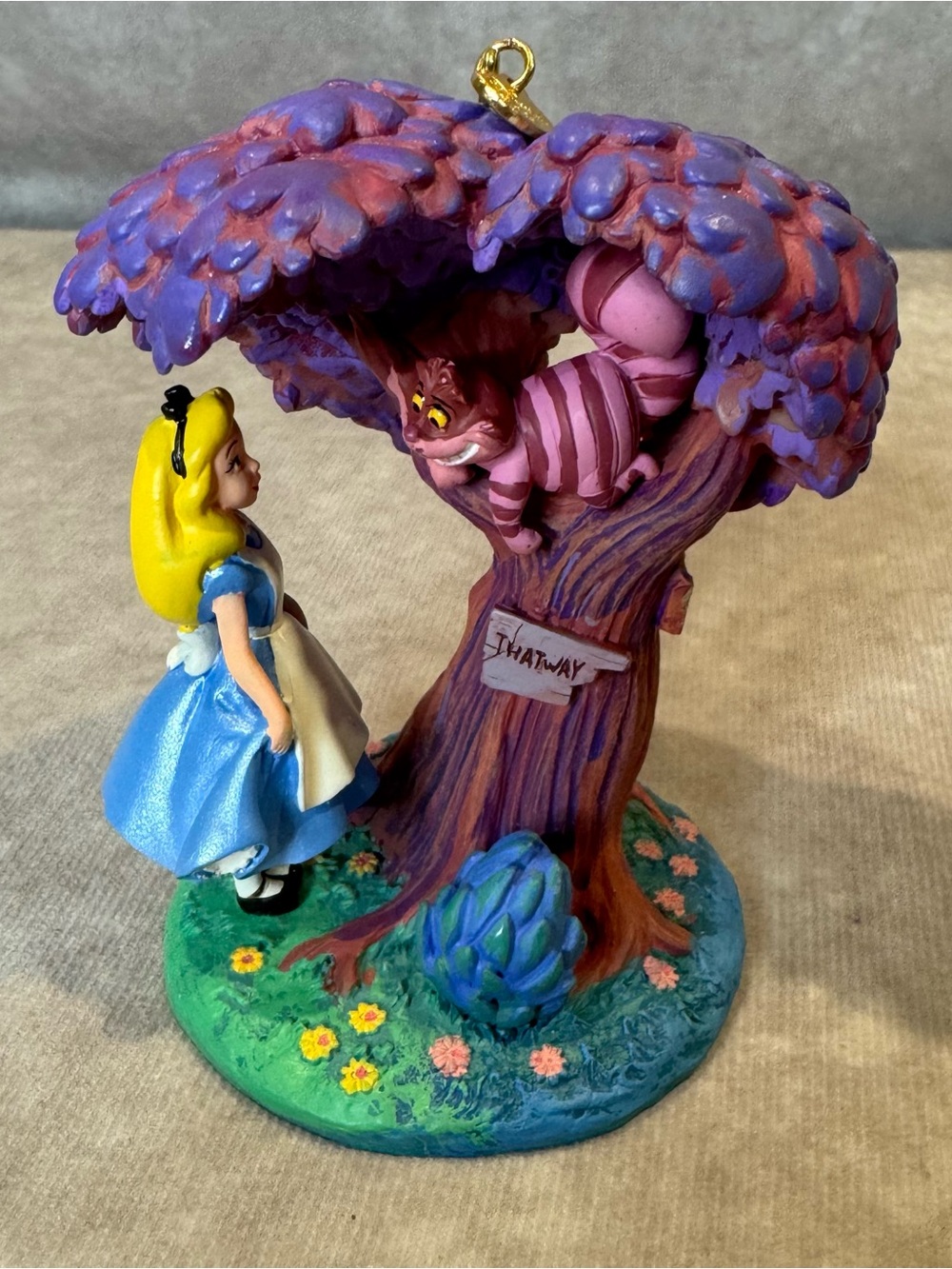 Alice in Wonderland With Cheshire Cat In Tree Disney Sketchbook 2014 Ornament